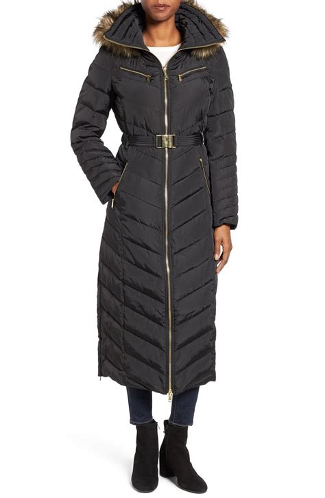 michael kors full length coat|Michael Kors long coats women.